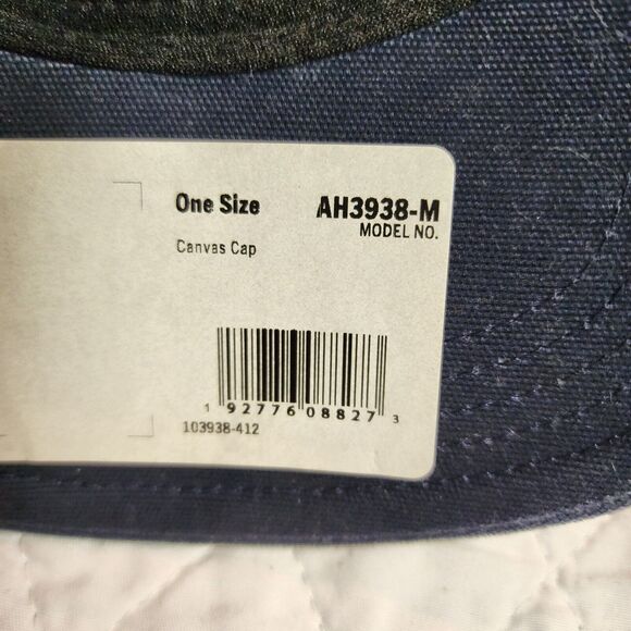 Nwt Carhartt G Force Blue adjustable Canvas Hat CFNA Logo  Bank Auto Money - Picture 7 of 9